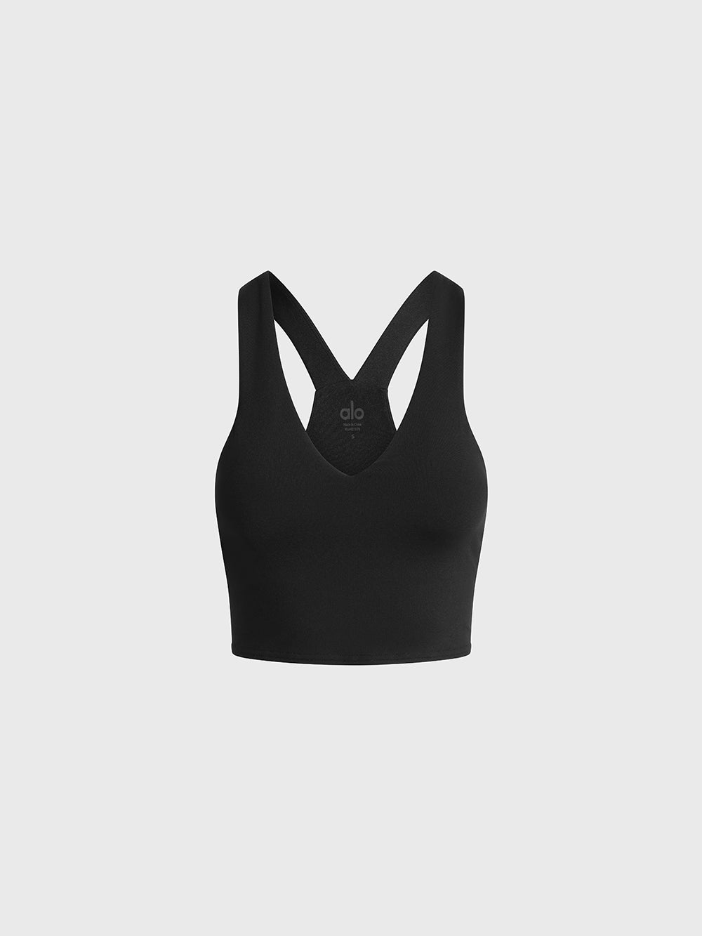 ALO BLACK REAL BRA TANK