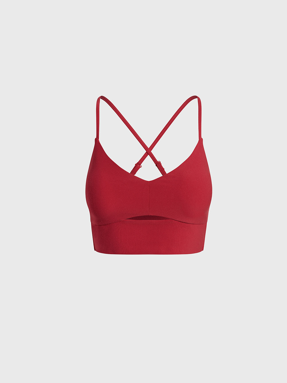 ALO BOLD RED ALOSOFT HIGHLIGHT BRA TANK
