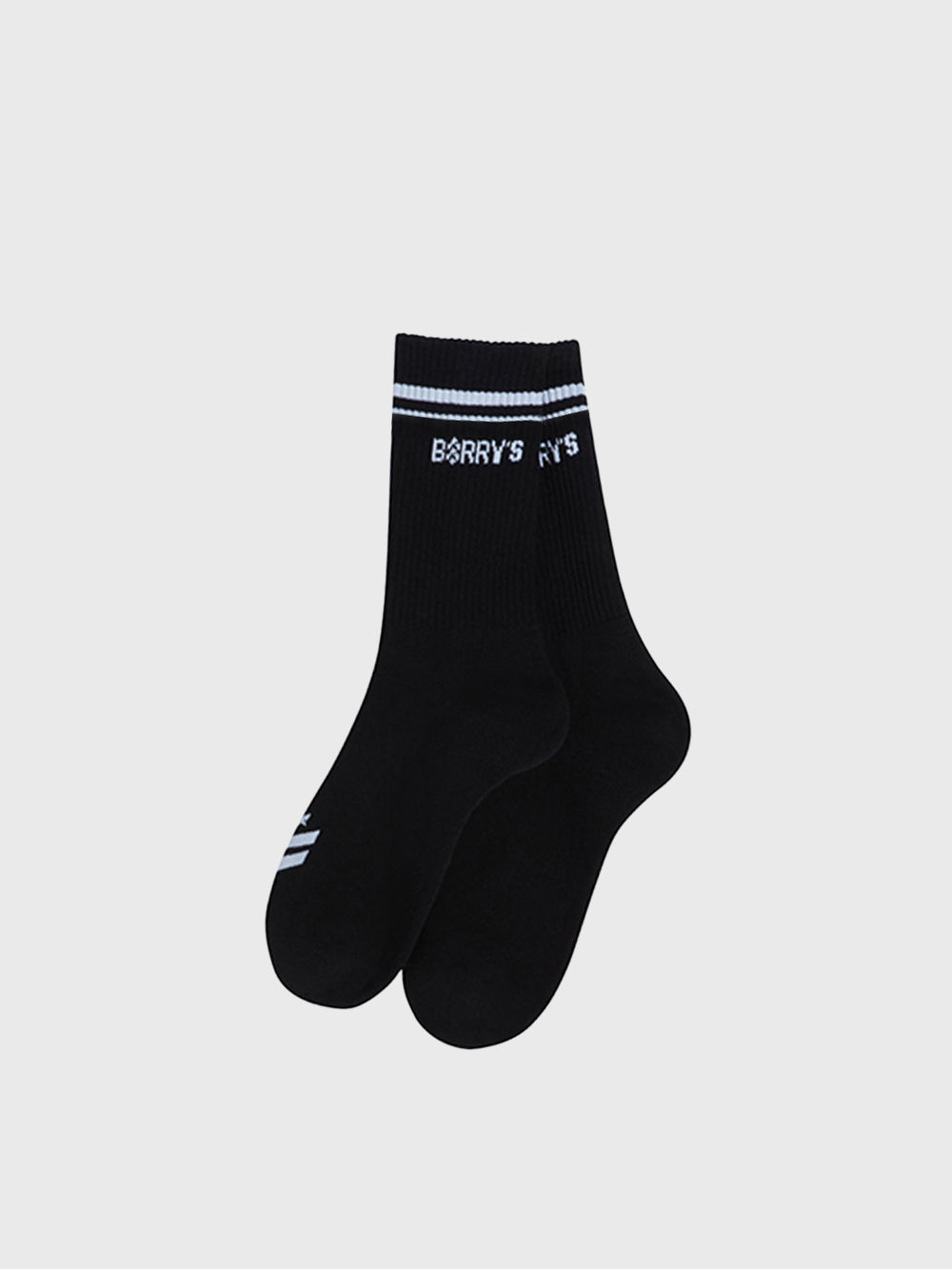 BARRY'S BLACK/WHITE HALF CREW CORE SOCK