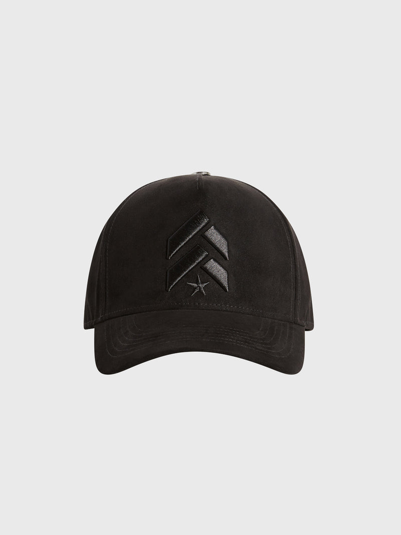 BARRY'S BLK SUEDE CHEVRON HAT