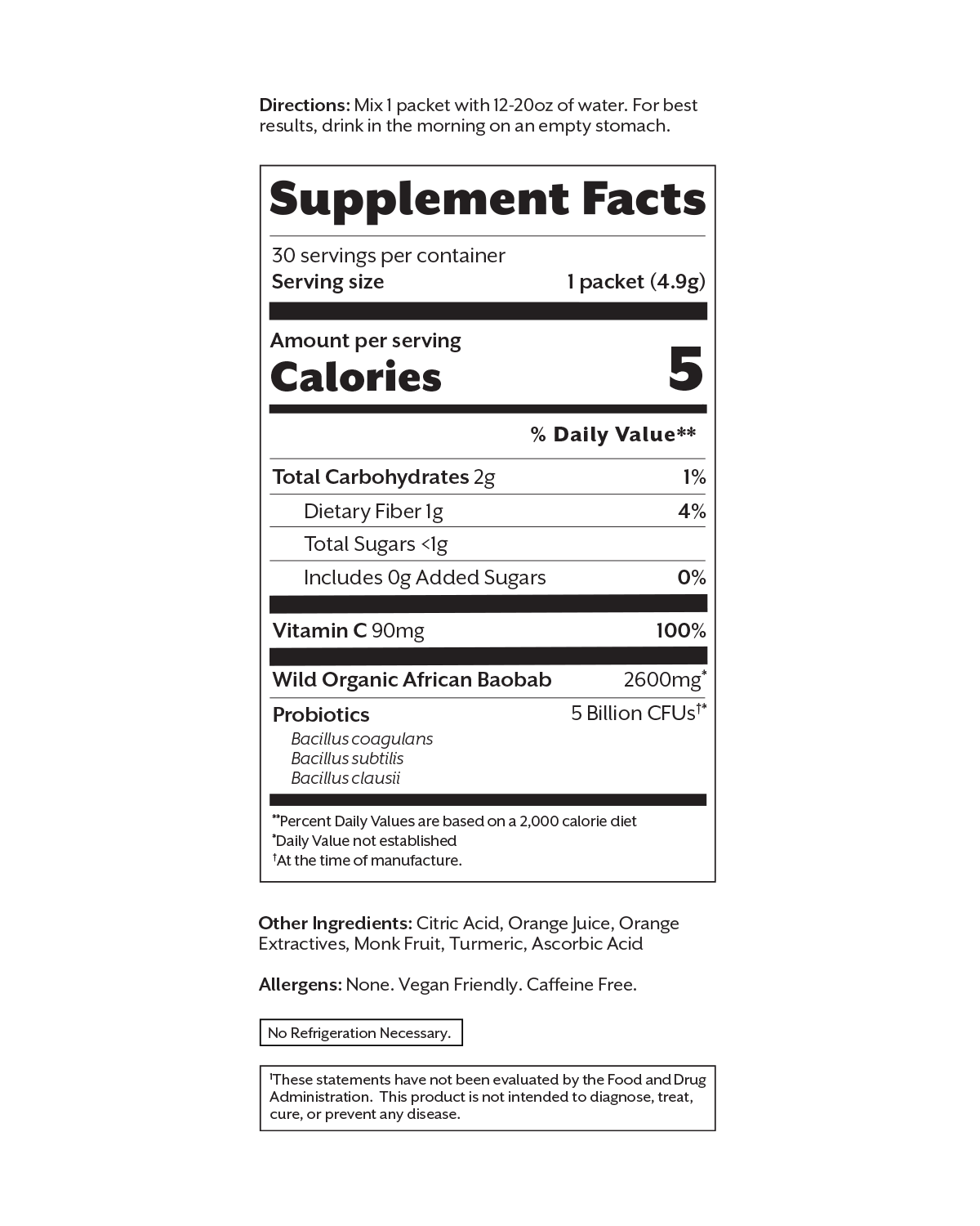 Debloat: Prebiotic + Probiotic Florida Orange
