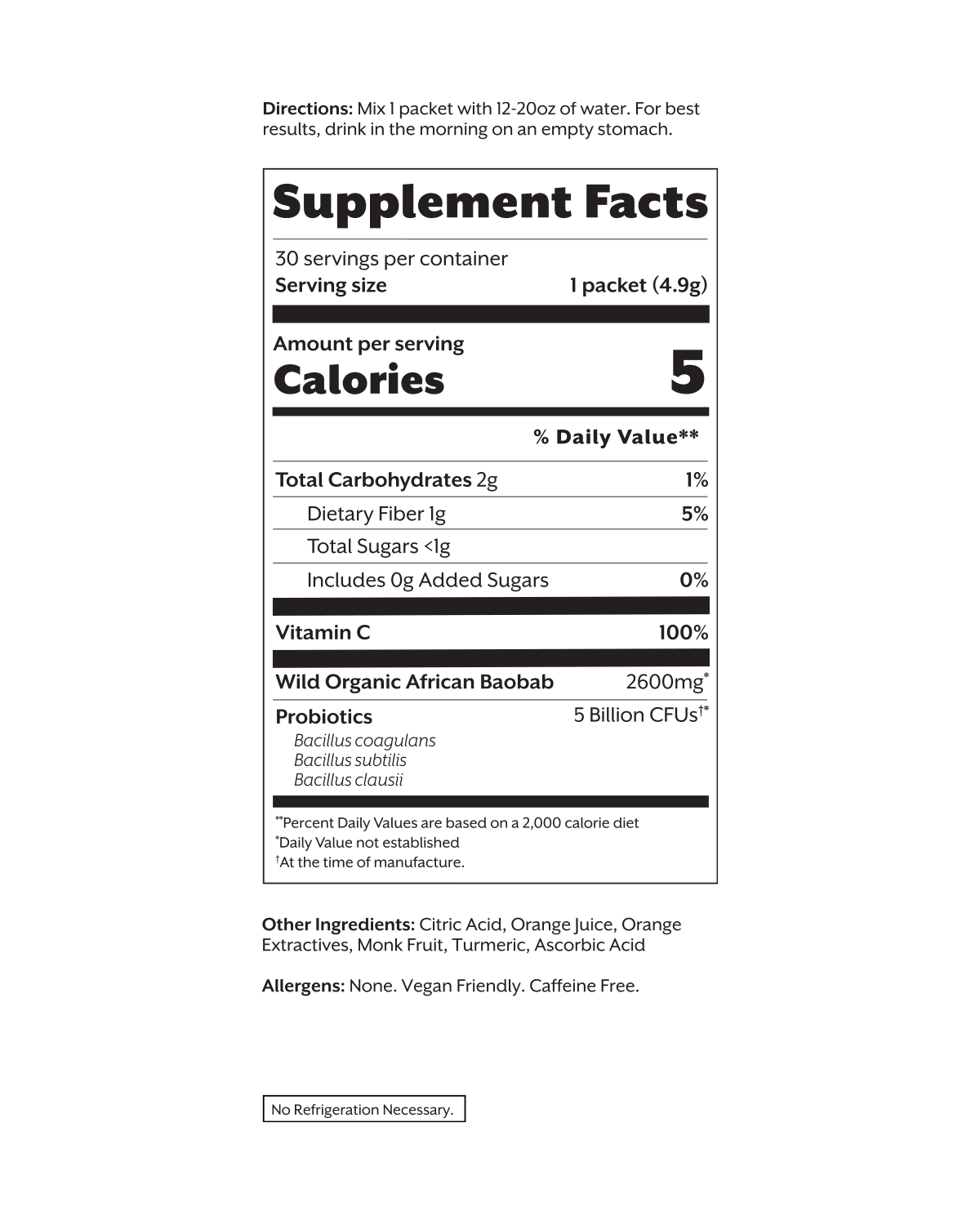 Debloat: Prebiotic + Probiotic Florida Orange