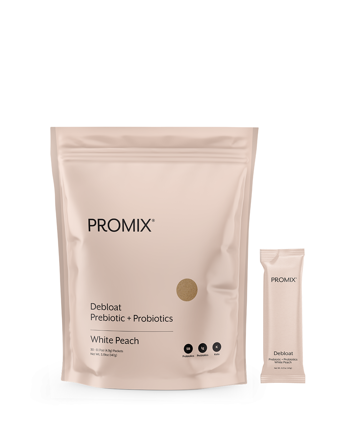 White Peach Debloat: Prebiotic + Probiotic