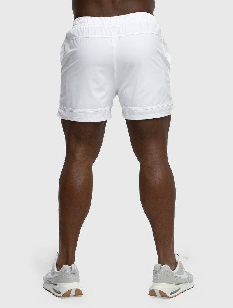 BARRY'S WHITE 4IN LINED VICTORY SHORT