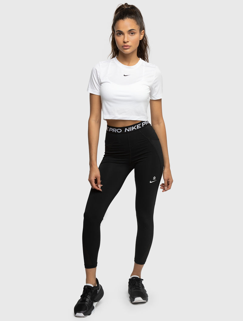 Nike Dri-Fit Womens Wide Leg Workout Leggings Black Elastic Waist Size XL  16/18