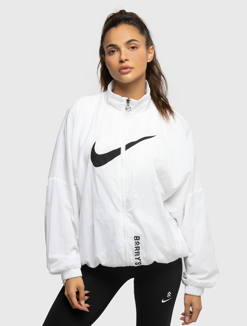 Nike jacket women's black and white Clearance