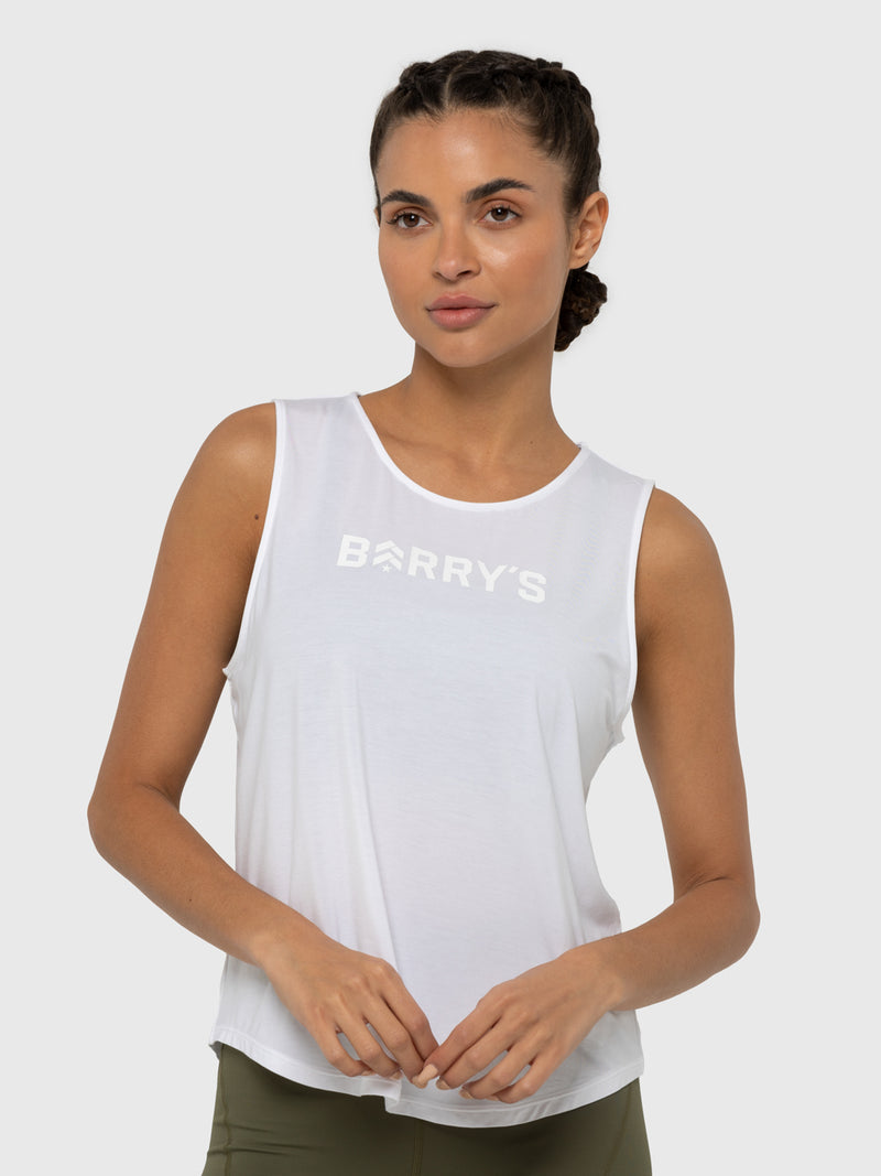 BARRY'S WHITE MUSCLE TANK