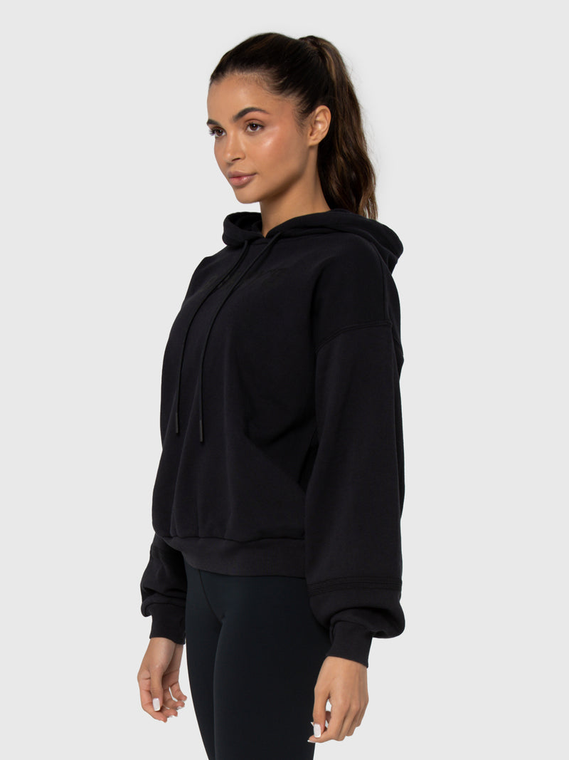 BARRY'S BLACK TECH FLEECE HOODIE
