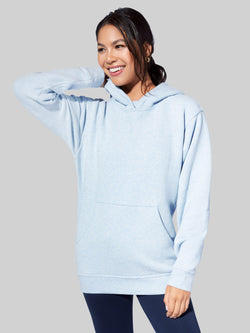 LULULEMON HEATHERED BLUE LINEN ALL YOURS FLEECE HOODIE