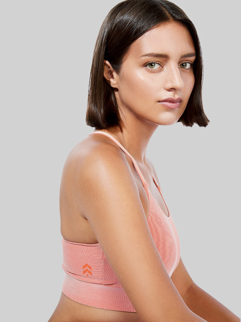 TWENTY HOT CORAL SKY RACERBACK BRA