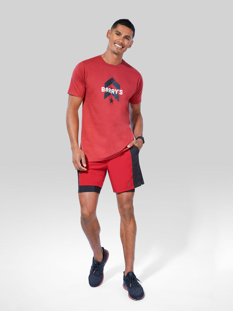 BARRY'S BERRY RED MEN'S SHORT SLEEVE TEE