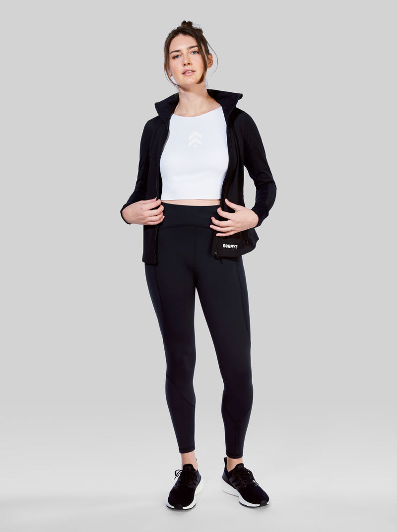 LULULEMON BLACK RIBBED NULUX RUNNING JACKET