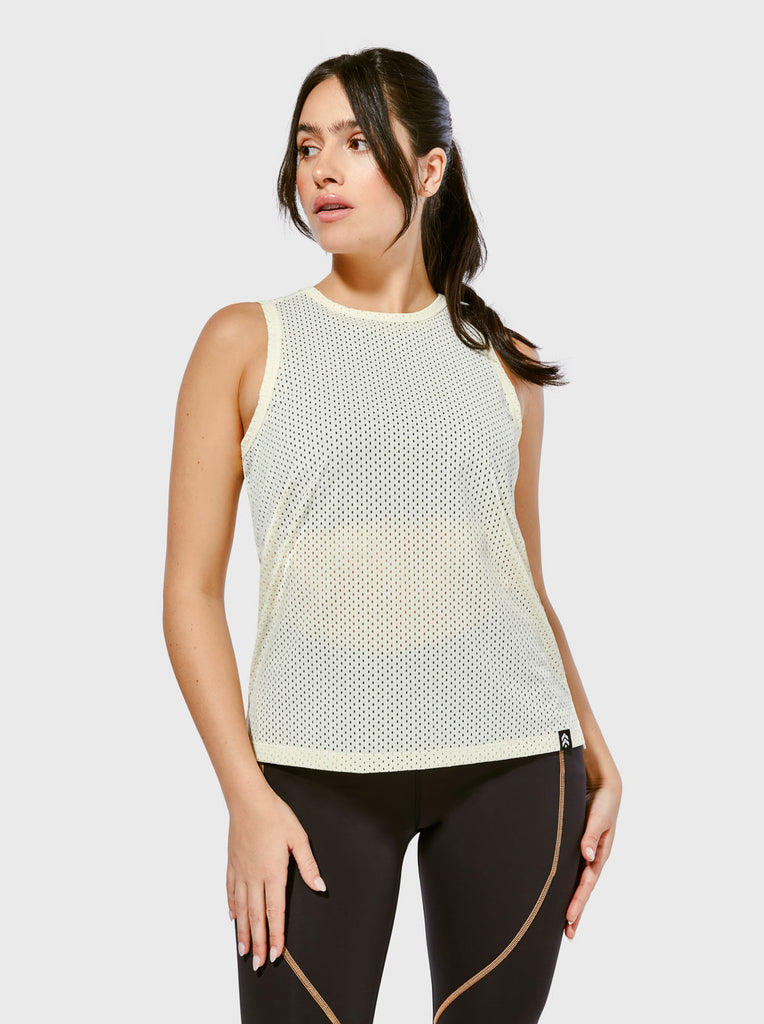 BARRY'S VINTAGE WHITE MESH MUSCLE TANK – Barry's Shop