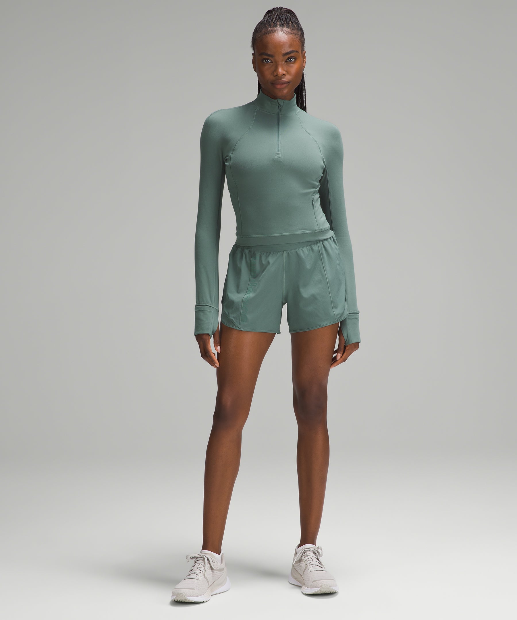 LULULEMON MEDIUM FOREST RULU RUN 1/2 ZIP