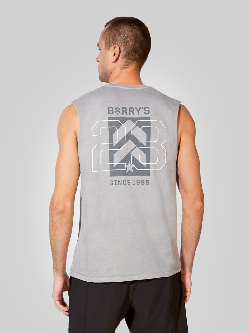 BARRY'S GREY MUSCLE UP TANK