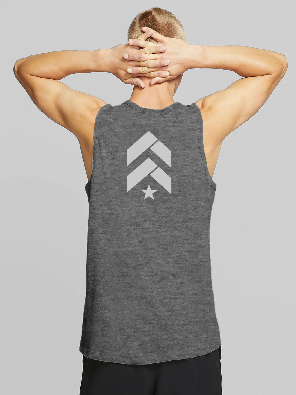 NIKE DRI-FIT TANK BLACK HEATHER