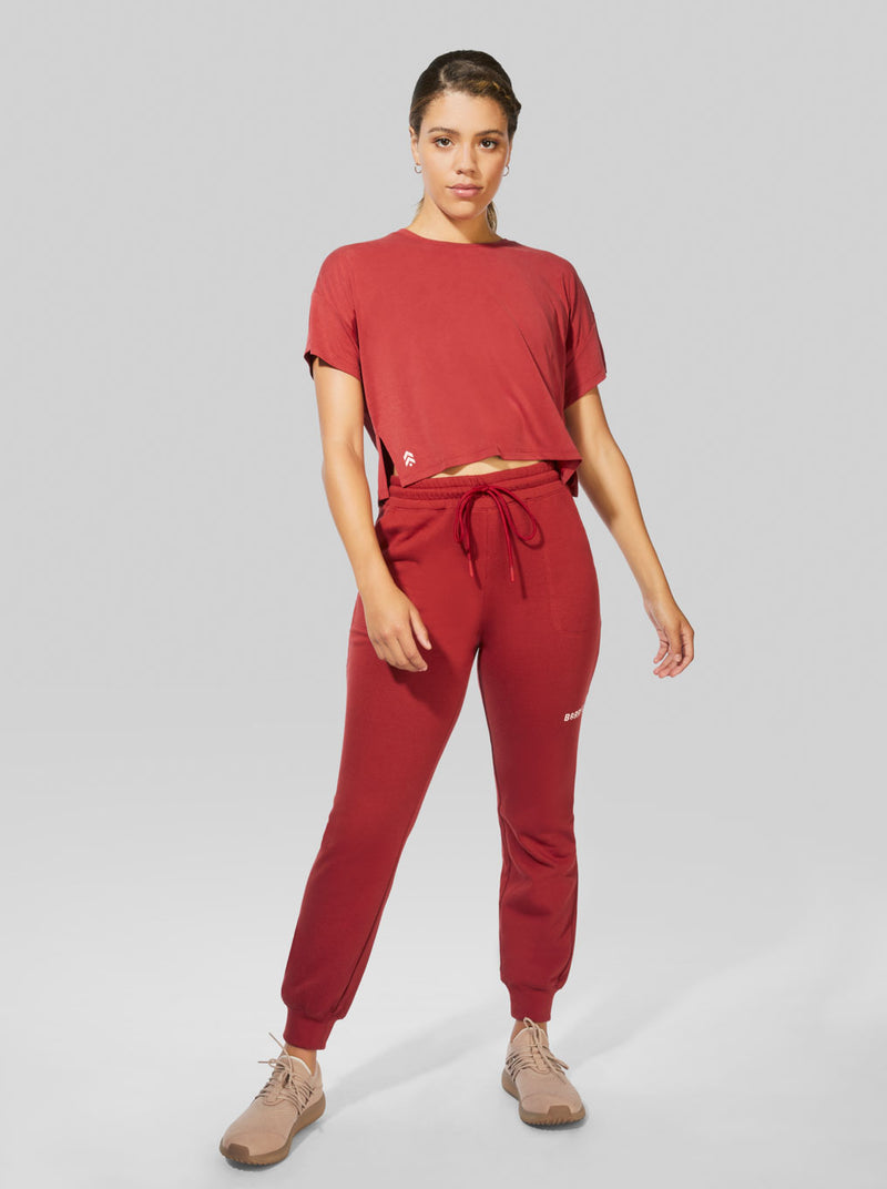 BARRY'S BERRY RED CROP T-SHIRT