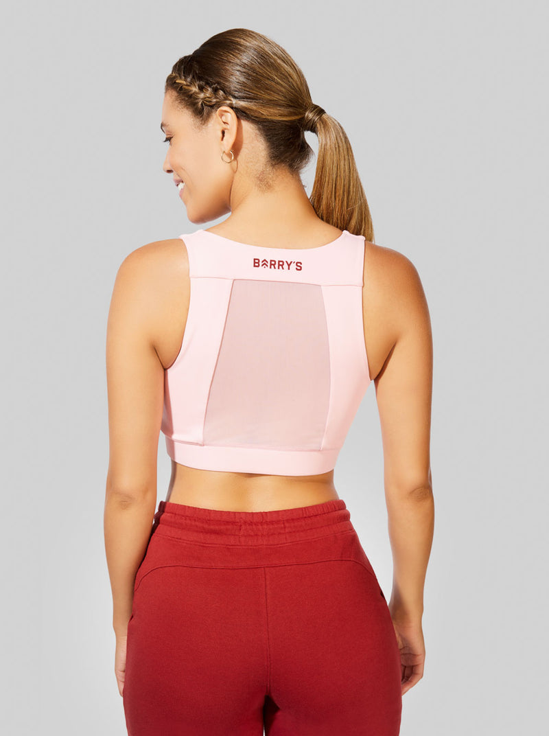 BARRY'S PETAL PINK MESH CUT OUT BRA