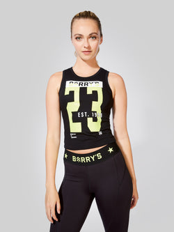 BARRY'S BLACK FITTED MUSCLE TANK