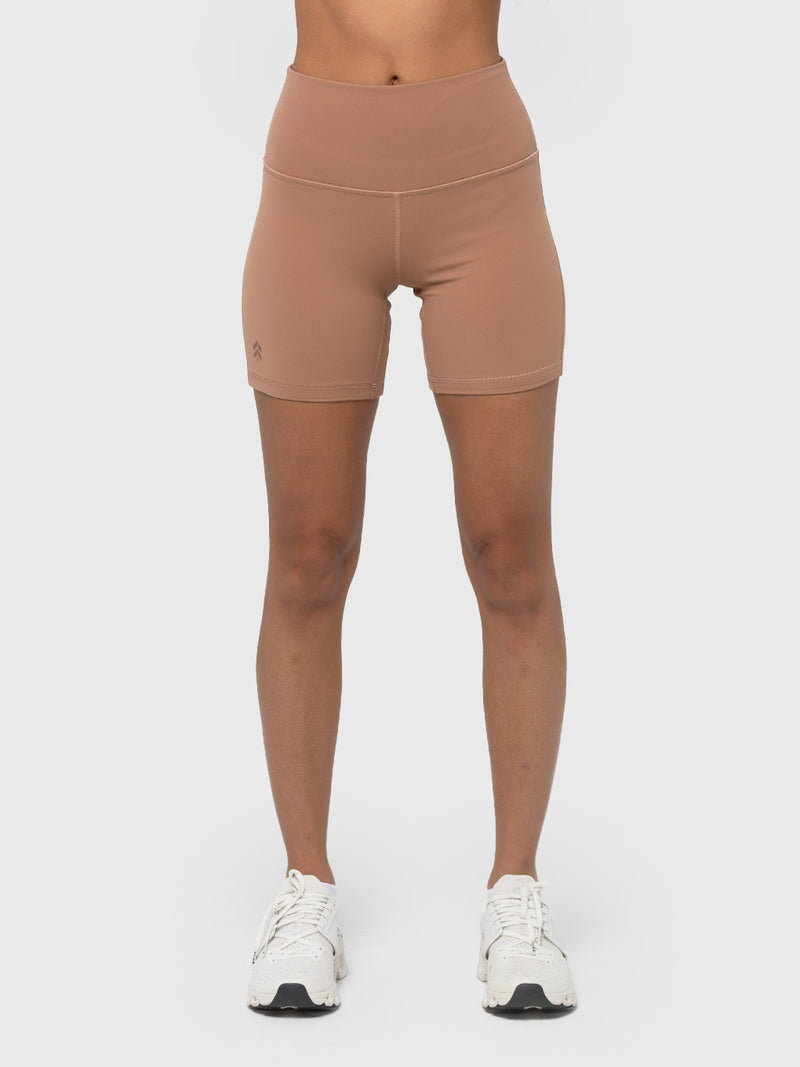 LULULEMON DUSTY CLAY ALIGN HIGH RIGHT SHORT 6IN