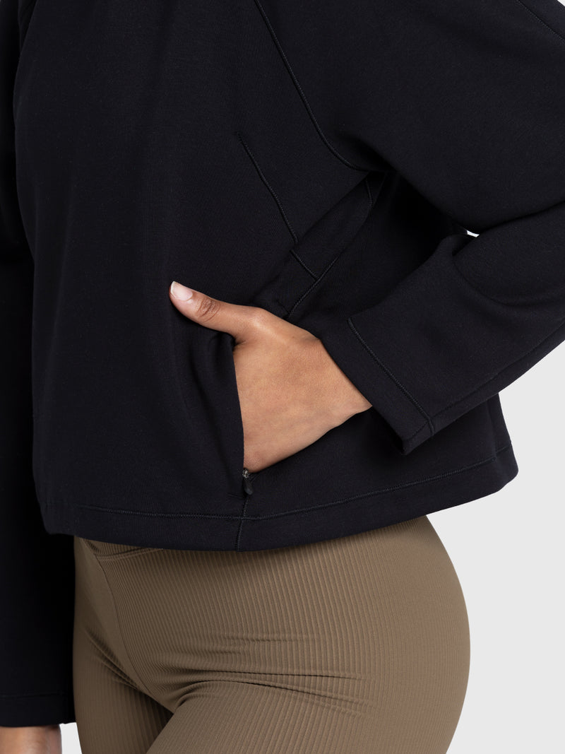 Core 10 All Access Womens Zip Long Sleeve Jacket leggings Black